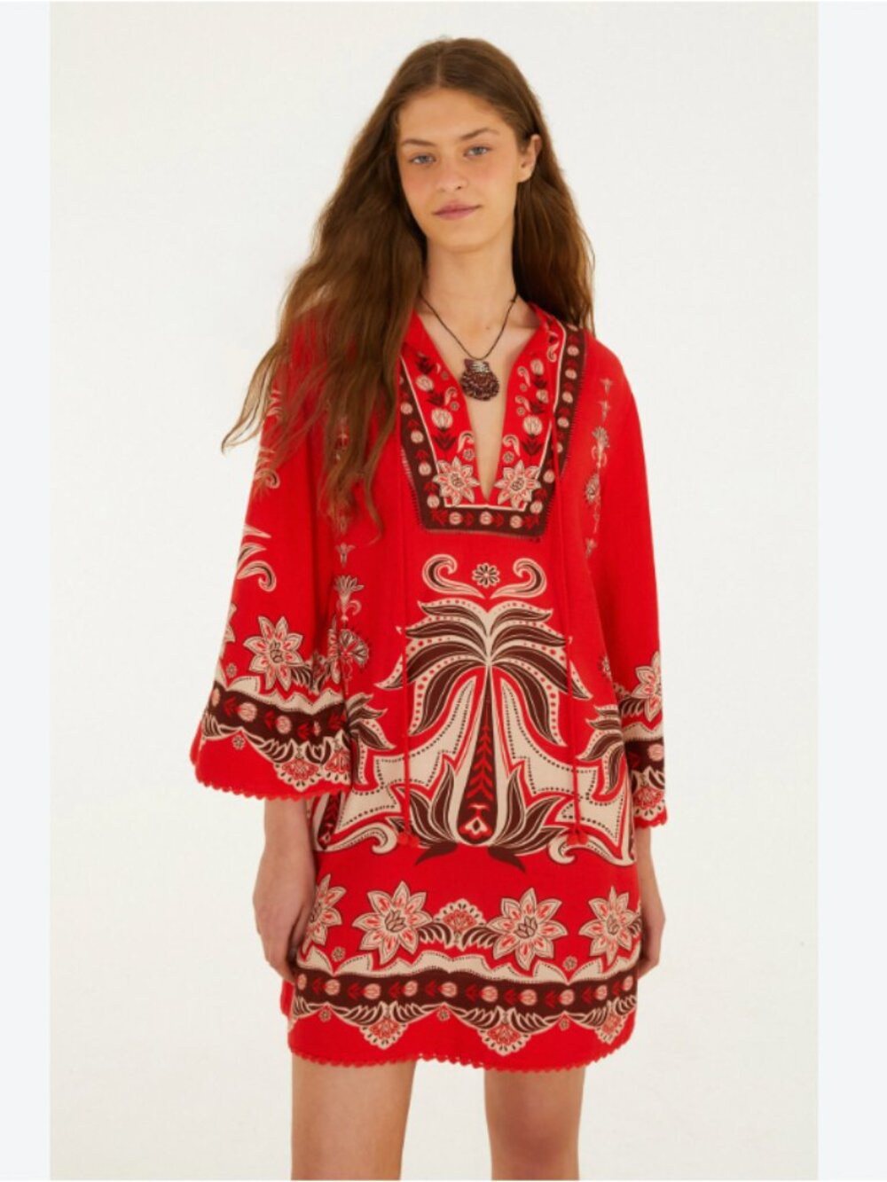 FARM Rio Ainika Garden Front Ties Minidress Size XS NWT